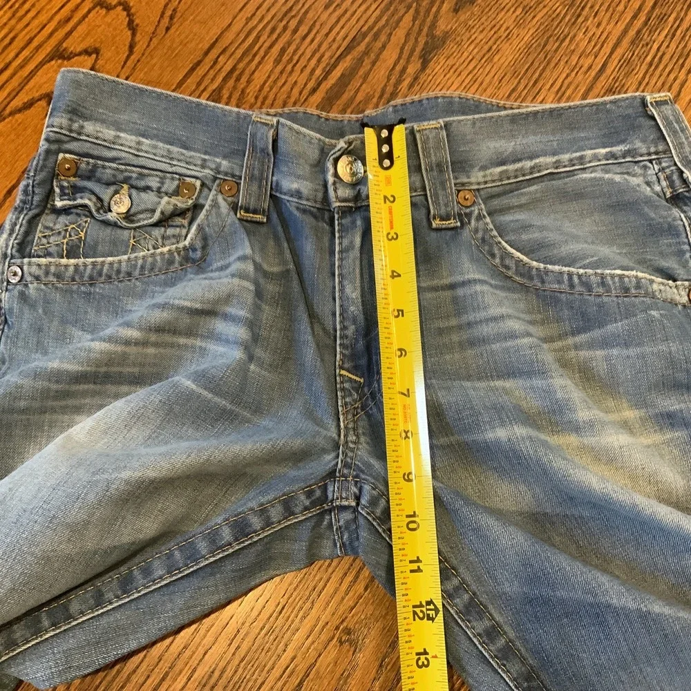 Vintage‎ True Religion Jeans 34x33 Made in USA Medium Wash Denim Flared Fit 90s